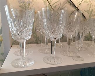 Waterford Crystal Water Goblets Lismore Pattern