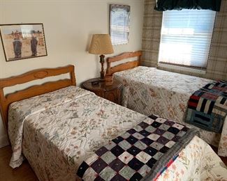 Twin Beds and Antique Quilts