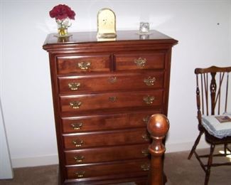 TALL CHERRY CHEST OF DRAWERS