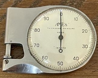 Vintage Ames Stainless Thickness Measure No 25 B.C. Ames Co Waltham Mass USA