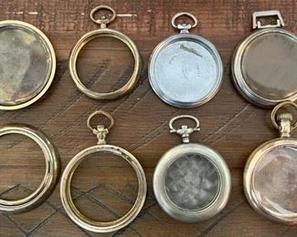 Collection Of Vintage Watch Cases, Covers & Backs, Dueber, Philadelphia Watch Case, Buren Watch Co & More