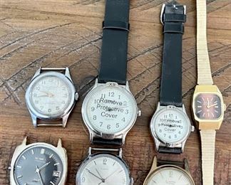 Vintage Watches For Repair Or Parts, Villereuse 17 Jewel Incabloc Antimagnetic, Longines Ultra-Chron, Bulova