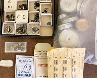 Small Lot Of Assorted Watch Parts - Borel, Nu Vigor. Waltham, & More 