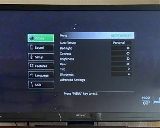 Emerson 50 Inch LCD Tv With Remote And Power Cable