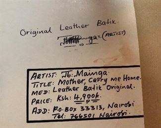 Leather Batik Nairobi