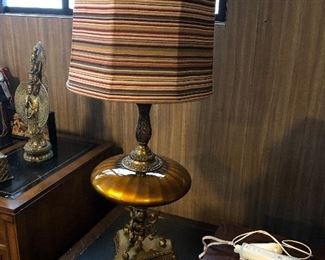 One of a Pair of Mid Century Lamps