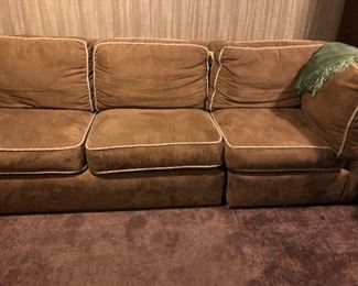 Ultra Suede Sofa Like New