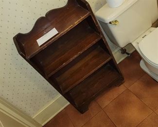 19th century shelf some red paint