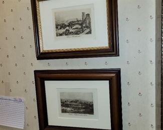 Etchings of Italy, antique