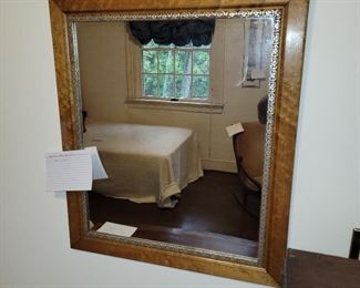 Bird's eye Maple frame mirror, 19th century