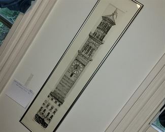 Italy Etching Tower