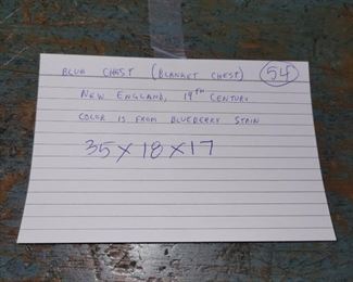 New England Chest with Blueberry paint circa 18th century