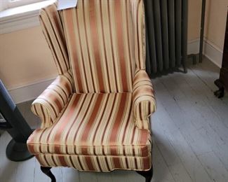 Vintage Queen Anne Wing Chair