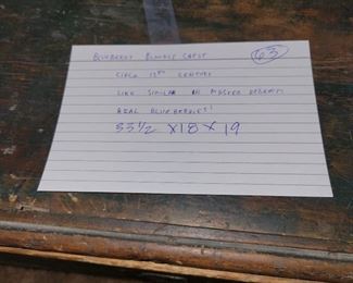 Blueberry stained blanket chest 19th century