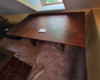 Central American Honduran Mahogany trestle table 19th century