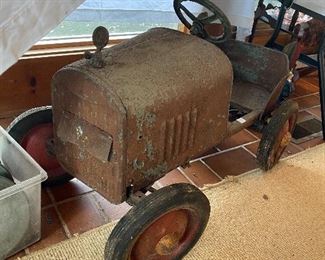 Antique pedal car