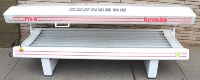 1 - Electric Sun Power Tanning Bed Model PTS-16-30 80" x 28" x 30" Works - bulbs have only 4 hours of use
