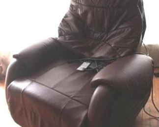 13 - Panasonic Electric Leather Recliner w/ Massage AS IS - Needs the Massage Component repaired 34" x 38" x 37"
