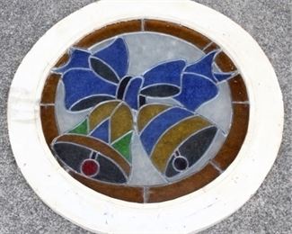 17 - Stained Glass Window 23" round

