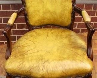 49 - French carved arm chair 36 x 22 x 18
