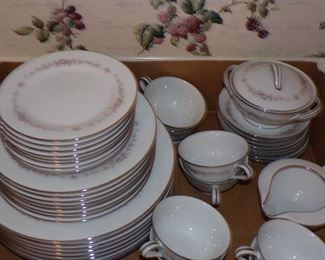 Place setting of eight Noritake fine china