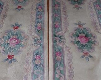 Two wool hall runners