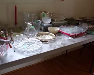 Lots and lots of glassware and crystal!