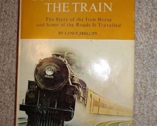 Coffee table book on trains