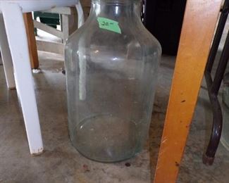 Old pickle jar. Few fruit jars too.