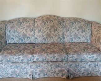 Floral Couch 77in Long