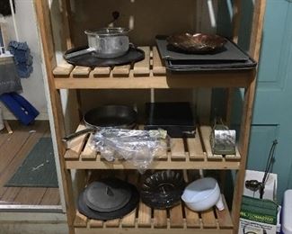 Shelf, pots & pans