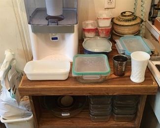 Microwave cart, Pyrex