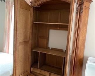 inside of armoire