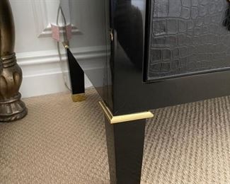 Ralph Lauren bedroom end tables feet