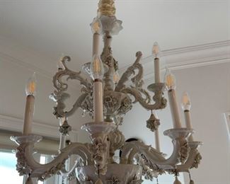 White ceramic chandlier