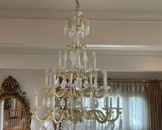 42 inches wide chandlier crystal