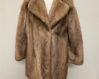 Light Brown Mink Fur Coat
