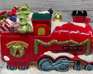 Mrs Fields Holiday Express Cookie Jar