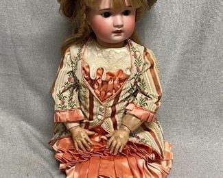 Antique 22 SFBJ Paris Bisque Composite Sleepy Eye Doll