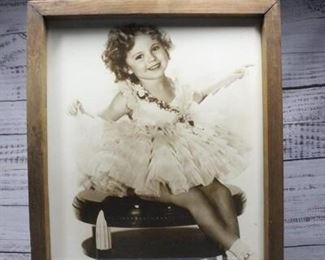 Framed Photo of Shirley Temple