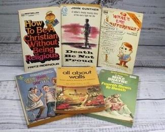 Retro Vintage Lot of Various Paperback Books