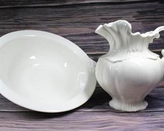 Vintage Arnels Ceramic Pitcher and Wash Bowl