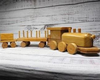 5 Piece Wooden Train Toy Set