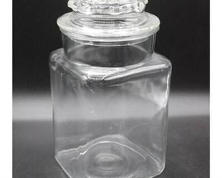 Vintage Glass Apothecary Jar Canister