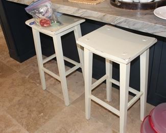White tall (21') bar stools