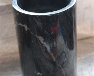 Marble utensil holder