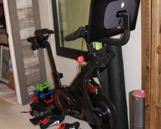 Peloton bike - only bought last December - barely used - and lots of extras!