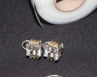 More Sterling with little bit of 18k edge setting