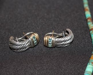 Sterling clip-on earrings