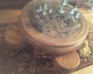 Asian Tea Table  Temple Bells